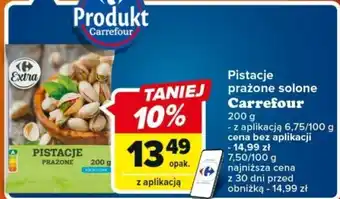 Carrefour Pistacje prażone solone Carrefour 200 g oferta