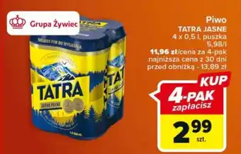 Carrefour Piwo TATRA JASNE 0,5 l oferta
