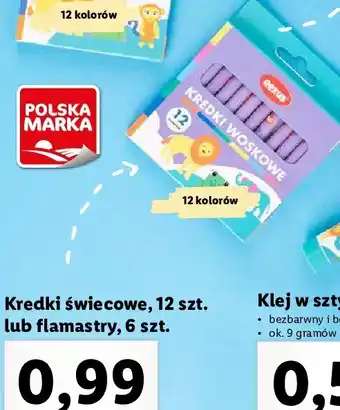 Lidl Kredki woskowe oferta