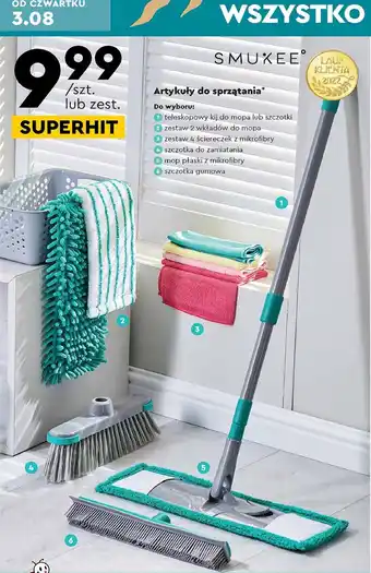 Biedronka Mop płaski z mikrofibry oferta
