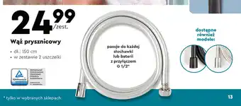 Biedronka Wąż prysznicowy oferta