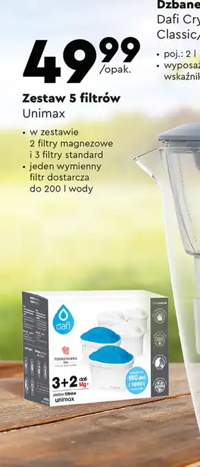 Biedronka Zestaw 5 filtrów Unimax oferta