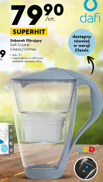 Biedronka Dzbanek filtrujący Dafi Crystal Classic/Unimax oferta