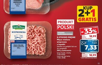 Kaufland K-STOISKO MIĘSNE Mięso mielone wieprzowe z łopatki 500 g oferta