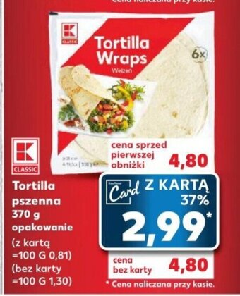 Kaufland Tortilla pszenna 370 g oferta