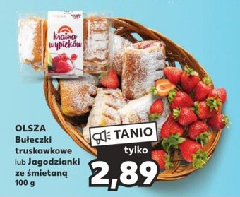 Kaufland OLSZA Bułeczki truskawkowe lub Jagodzianki ze śmietaną 100 g oferta