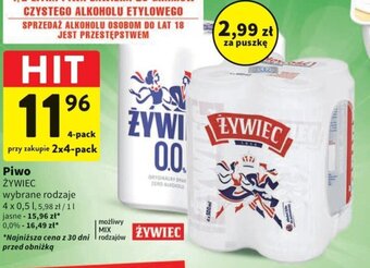 Intermarche Piwo ŻYWIEC 4x0,5l oferta
