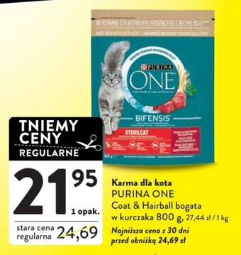 Intermarche Karma dla kota PURINA ONE 800g oferta