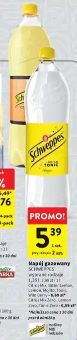 Intermarche Napój gazowany SCHWEPPES wybrane rodzaje 1,35 l oferta
