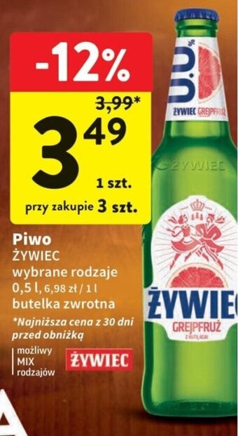 Intermarche Piwo ŻYWIEC 0,5 l oferta