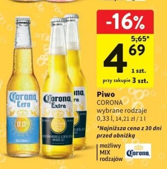 Intermarche Piwo Corona 0,33l oferta