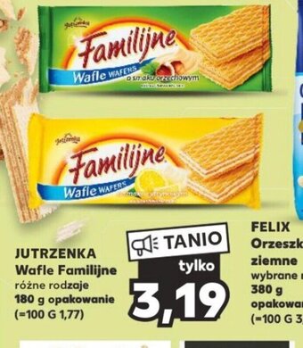 Kaufland JUTRZENKA Wafle Familijne 180 g oferta