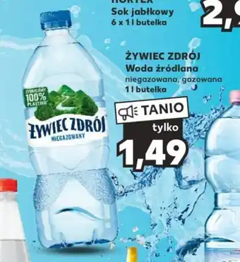 Kaufland ZYWIEC ZDRÓJ Woda źródlana 1 l oferta