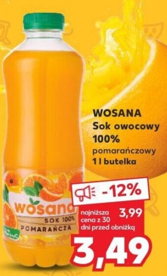 Kaufland WOSANA Sok owocowy 100% 1 L oferta