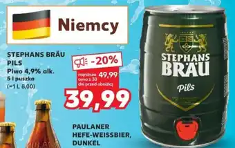 Kaufland STEPHANS BRÄU PILS Piwo 4,9% alk. 5 L oferta