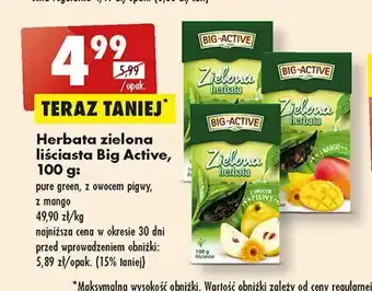 Biedronka Herbata z mango oferta