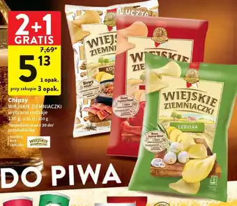 Intermarche Chipsy WIEJSKIE ZIEMNIACZKI 130g oferta