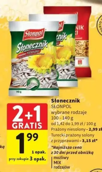 Intermarche Słonecznik Słonpol 100-140g oferta
