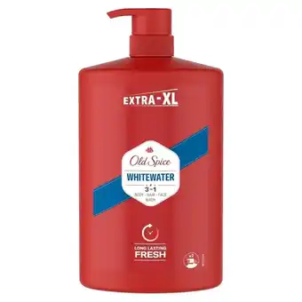 Biedronka Old spice whitewater żel pod prysznic i szampon dla mężczyzn 1000ml, 3w1 oferta