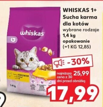 Kaufland WHISKAS 1+ Sucha karma dla kotów 1,4 kg oferta