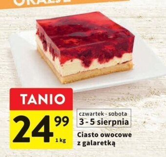 Intermarche Ciasto owocowe z galaretką 1 kg oferta