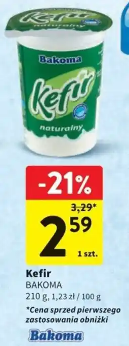 Intermarche Kefir BAKOMA 210 g oferta