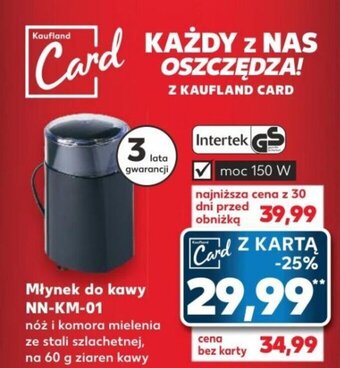 Kaufland Młynek do kawy NN-KM-01 oferta