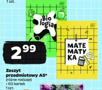Netto Zeszyt tematyczny a5/60 kratka biologia oferta