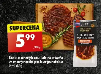 Biedronka Stek wołowy z antrykotu w marynacie po burgundzku oferta