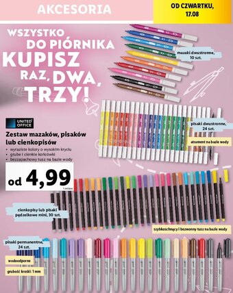 Lidl Cienkopisy mini oferta