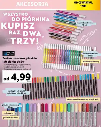 Lidl Cienkopisy mini oferta