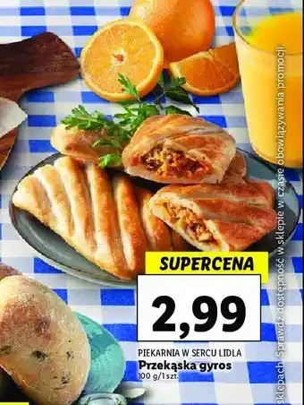 Lidl Przekąska gyros oferta