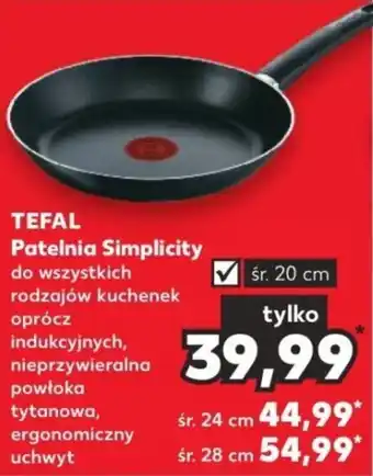 Kaufland TEFAL Patelnia Simplicity śr. 20 cm oferta