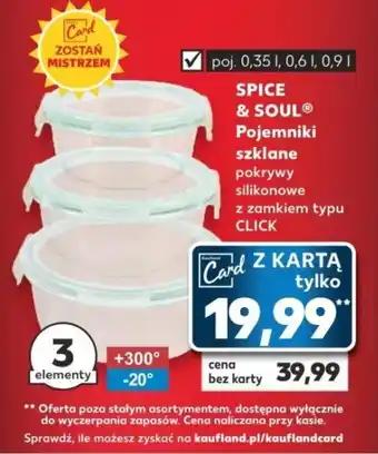 Kaufland SPICE & SOULⓇ Pojemniki szklane oferta