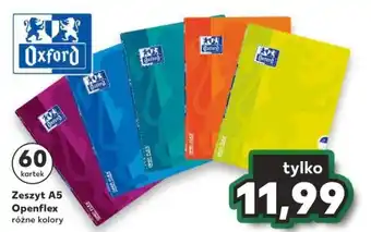 Kaufland Oxford Zeszyt A5 Openflex 60 kartek oferta