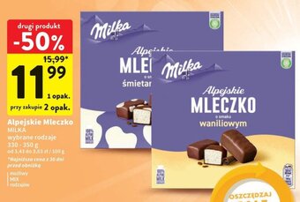 Intermarche Alpejskie Mleczko MILKA 330-350g oferta