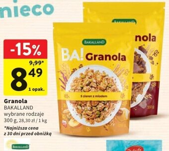 Intermarche Granola BAKALLAND 300 g oferta