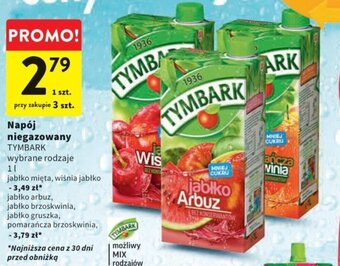 Intermarche Napój niegazowany TYMBARK 1l oferta