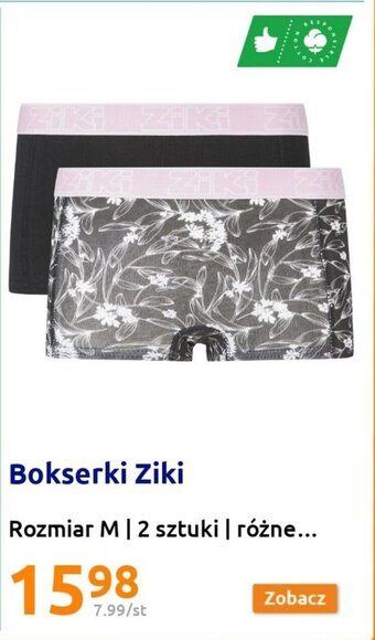 Action Bokserki Ziki Rozmiar M 2 sztuki oferta