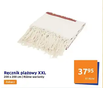 Action Ręcznik plażowy XXL 200 x 200 cm oferta