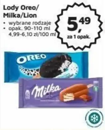 Odido Lody Oreo/ Milka/Lion 90-110ml oferta