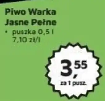 Odido Piwo Warka Jasne Pełne puszka 0,5l oferta