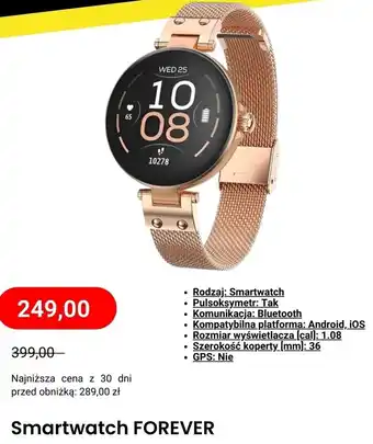 Media Expert Smartwatch FOREVER oferta