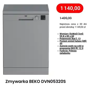 Media Expert Zmywarka BEKO DVN05320S oferta