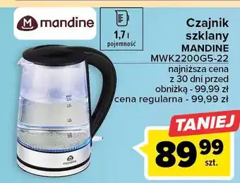 Carrefour Market Czajnik mwk2200g5-22 oferta