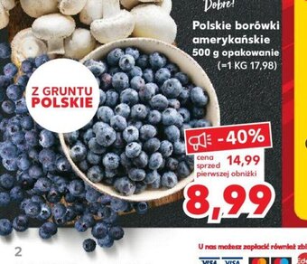 Kaufland Polskie borówki amerykańskie 500 g oferta