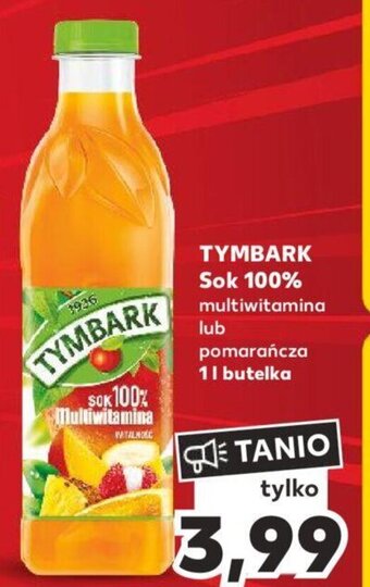 Kaufland TYMBARK SOK 100% 1 l oferta