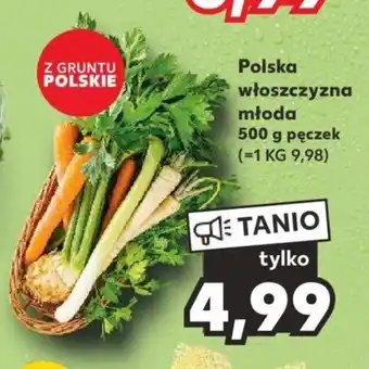 Kaufland Polska włoszczyzna młoda 500 g pęczek oferta