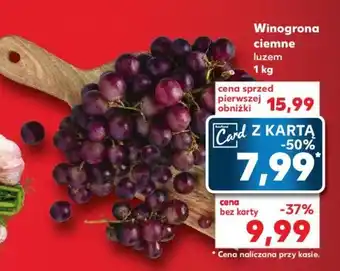Kaufland Winogrona ciemne 1 kg oferta