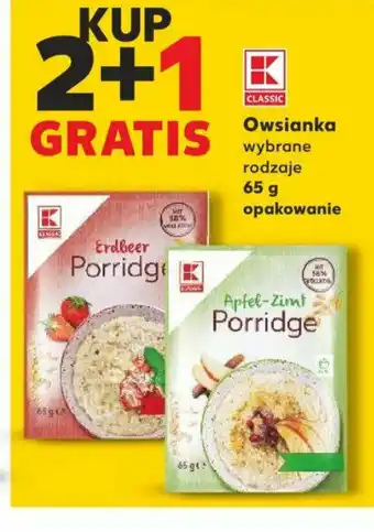 Kaufland KUP 2+1 GRATIS Owsianka 65 g oferta